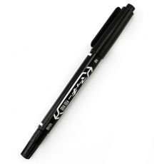 極細(xì)小雙頭記號(hào)筆 MO-120-MC-BK（黑色，10支/盒，100支/大盒）按盒售