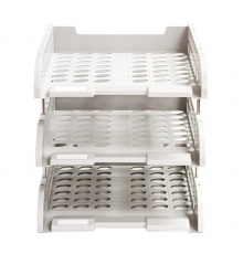 得力(deli) 9217 三層固定文件盤（黑、灰兩色，12只/箱）