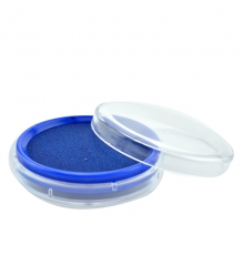 得力(deli)透明圓形快干印臺(tái)（藍(lán)） 9863（12個(gè)/封）