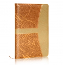 得力(deli)皮面筆記本 棕色 160頁(yè) 25K 7921