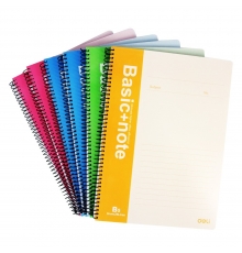 得力(deli)螺旋筆記本 100頁(yè) B5 7695