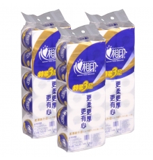 心相印卷紙?zhí)厝崛龑訜o香型 BT910（140g/卷，10卷/提，50卷/件）按提售