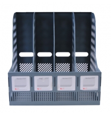 富強 FQ394A 四欄文件欄 藍色（12只/箱） 