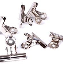 得力(deli)不銹鋼圓型票夾 38mm 4# 9524（6只/打，72只/盒）按打售