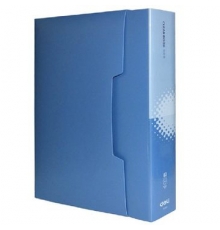 得力(deli) 5100 無襯紙資料冊 A4 100頁 藍(lán)色（6本/箱）