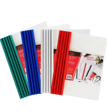 得力(deli) 5532 A4 透明PP抽桿文件夾報(bào)告夾（背寬15mm，5個(gè)/包）按包售