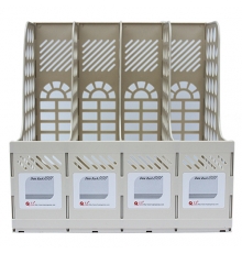 富強 FQ694 新料四欄文件欄 黑色（12只/箱）