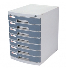 得力（deli）8877 七層硬塑文件柜（帶鎖，規(guī)格：395*302*432mm）