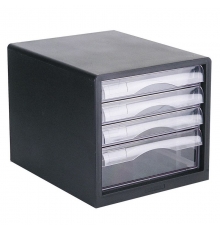 得力（deli）9774 四層文件柜（無鎖，規(guī)格：275*340*260mm）