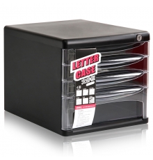 得力（deli）9794 四層文件柜（帶鎖，規(guī)格：361*271*260mm）