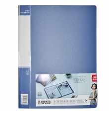 得力(deli) 5030 無襯紙資料冊 A4 30頁 藍(lán)色（12本/箱）