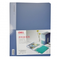 得力(deli) 5060 無襯紙資料冊 A4 60頁 藍(lán)色（12本/箱）