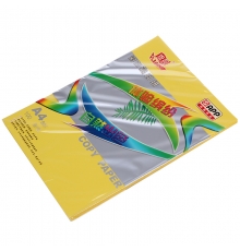 旗艦 A4 80g 進(jìn)口彩色復(fù)印紙（檸檬黃，100張/包，25包/箱）