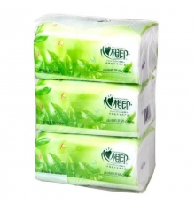 心相印軟包裝茶語(yǔ)抽紙 DT3200（200抽，3包/提，72包/箱）按提售