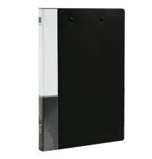 HHL雙強力夾文件夾 黑色 A4