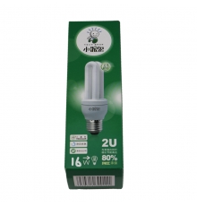 小器鬼節(jié)能燈泡 2U型 16W螺口日光色照明光源 16W