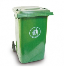 環(huán)衛(wèi)桶/垃圾桶 大號 帶蓋附配套小輪（240L，外：670*590*1000mm）