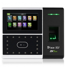 ZKTeco/中控智慧iFace302面部指紋人臉考勤機(jī) 高速打卡機(jī) 觸屏操控門禁一體機(jī)